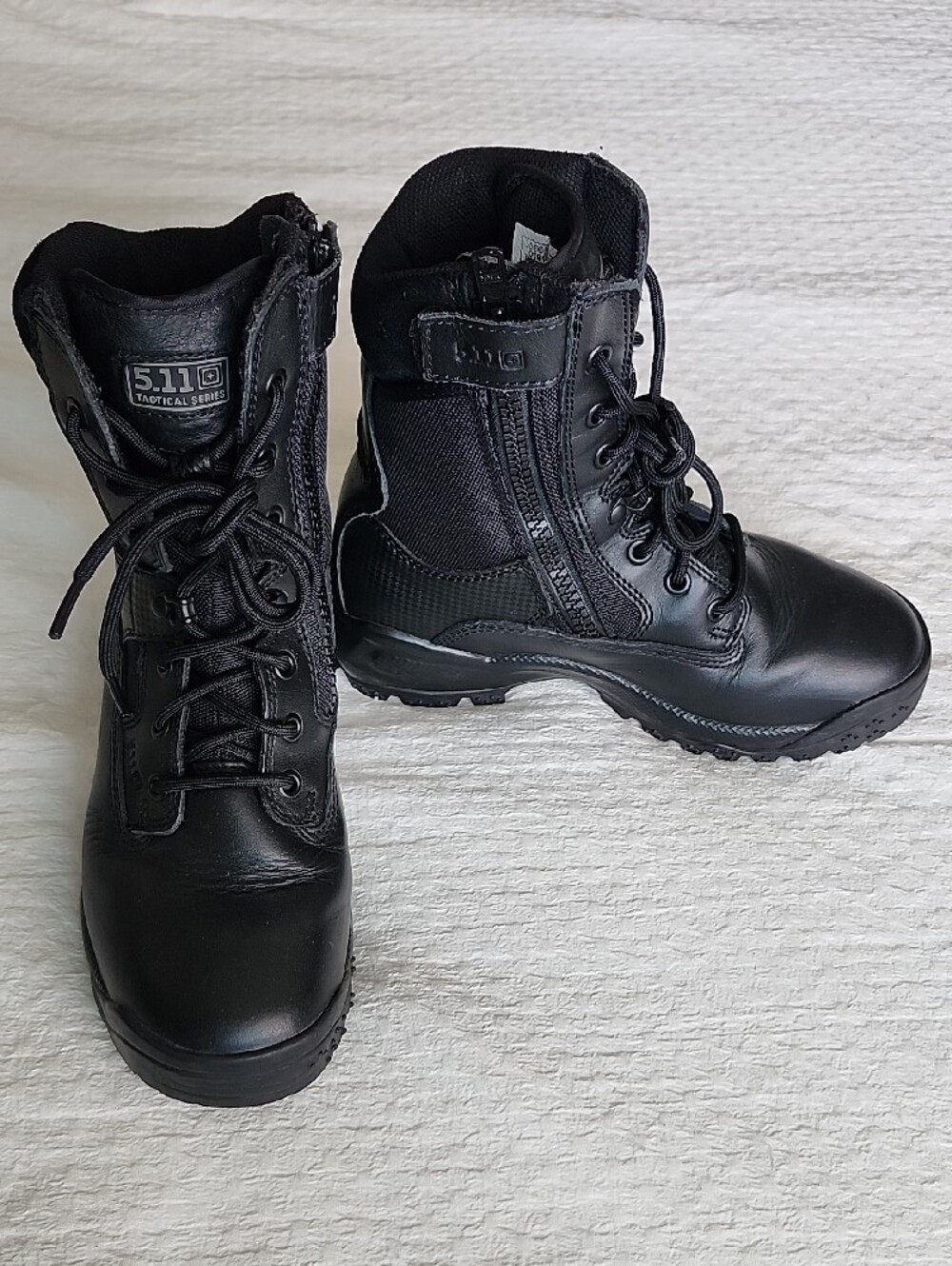 5.11 Tactical Men's Black Combat Boots with Side Zipper | 7.5 | NWOT